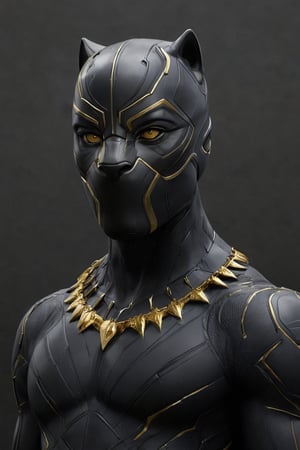 Black panther,with gold