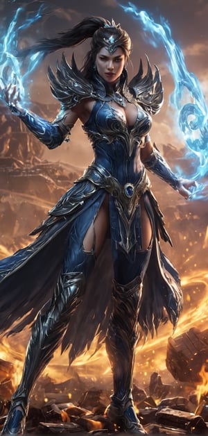 (extremely detailed 8k wallpaper), a medium full body photo of kitana(Mortal Kombat 11,intricate, highly detailed, dramatic, in kitana costume(Mortal Kombat 11,screaming