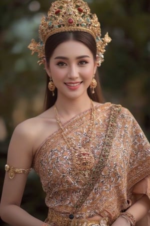 Portrait of หญิงสาวสวมเสื้อยืดสีขาวและกระโปรงสั้นสีดำ ทรงพีทเป็กลีบ ยืนโพสต์ท่าทางท่ามกลางธรรมชาติ โดยมีพื้นหลังเป็นต้นไม้สีเขียวและสิ่งปลูกสร้าง เธอสวมรองเท้าผ้าใบขาว ทำให้ภาพนี้มีความสดใสและดูเป็นธรรมชาติ