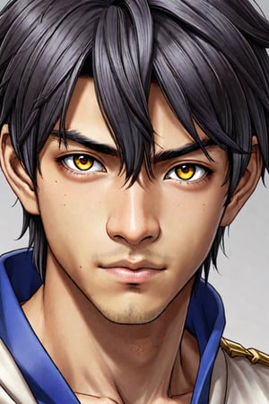 Diseña a Kaito Nakamura, un joven de 20 años con una apariencia frágil y delicada antes de su transformación. Tiene el cabello negro lacio que le llega justo por encima de las cejas y unos ojos marrones grandes que reflejan su naturaleza reflexiva. Suele vestir ropa sencilla y cómoda: suéteres de colores neutros y pantalones oscuros. Sin embargo, tras un misterioso accidente, su cabello se vuelve completamente blanco y su ojo derecho cambia de color a un tono dorado brillante, mientras que el izquierdo permanece igual, dándole una apariencia dual.