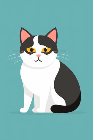 AiArtV, Flat Illustration, Vector Illustration, A high quality  vector illustration , scrapper cat ,