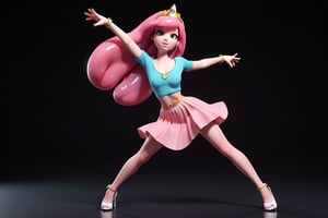 3d cartoon, score_9, score_8_up, score_7_up, score_6_up, Princess Bubblegum, dynamic pose