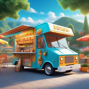 food truck


, related scenery, Sharp color background, bursting with positive energy, laughing, Funny, Telling jokes, full body, 8k, 2000s (style), Photo, 3d background, (best quality, masterpiece, ultra-detailed, 8K), hyper-detailed, detailed, photo, highly detailed, colorful, 3d toon style, perfect body and head ratio, Nice eye, lovely eye expression, beautifully shaped lips, radiant smile that lights up face, Soft lighting highlights smile,, scenery and character size perfect ratio, full body, more detail XL,cute cartoon