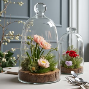 Holiday flowers in glass terrariums, Flexy Professional Photo