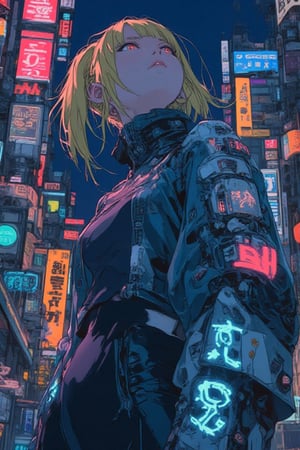 masterpiece, high quality, 8K resolution). Cyberpunk and crime thriller anime aesthetic, full of detail and in high resolution. Character: girl, blecing mullet hair combined with a technology jacket. Act as a cyberpunk. Beautiful and sad. Elegant pose looking upwards and index finger touching the pierced tongue, sensual and aesthetic. Background: futuristic city, dimly lit by neon lights. Details: Excellent execution, where every pixel makes the image a unique fusion of a modern century fairy tale in a futuristic cyberpunk style. A world full of violence and cruelty, where money rules and betrayal is everywhere.,ct-skyzo_identity