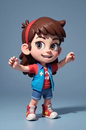 3d cartoon, score_9, score_8_up, score_7_up, score_6_up,  Dipper Pines, dynamic pose, chibi