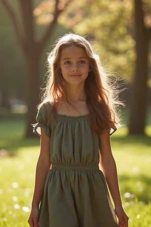 A girl who with her hasband in park