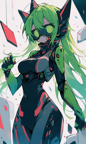 dal-12, masterpiece,best_quality, score_9,score_8_up,score_7_up,source_anime, 1girl, solo, robot girl, long hair, futuristic robotic outfit, looking at viewer,  upper body, perfect anatomy, correct hands