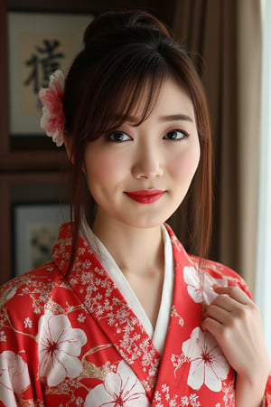 Akemi Kihara,japanese woman, kimono