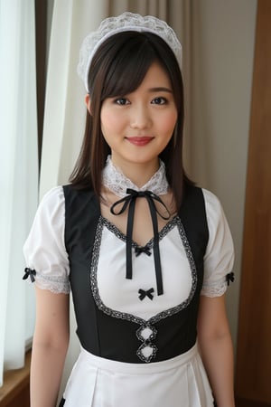 Akemi Kihara,japanese woman, maid uniform