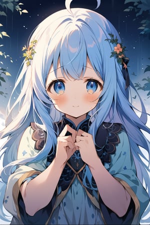 masterpiece, best quality, extremely detailed, (illustration, official art:1.1), 1 girl ,(((( light blue long hair)))), ,(((( light blue long hair)))),light blue hair, , long hair ((blush)) , cute face, masterpiece, best quality,(((((a very delicate and beautiful girl))))),Amazing,beautiful detailed eyes,blunt bangs((((little delicate girl)))),(((tareme))),droopy eyes.(true beautiful:1.2), sense of depth,dynamic angle,,,, affectionate smile, (true beautiful:1.2),,(tiny 1girl model:1.2),)(flat chest), A beautiful anime-style girl with long,,(((detailed)))Blue Eyes,Transparent hair,Face of Sadness,Sad beautiful girl,(((detailed)),(((detailed)))A beautiful immoral girl in a provocative black and grey dress,,(((detailed)))Full Body Shot,Crow,(((detailed)))dead tree,fog,Mysterious Flower,A solo girl with long black hair and an ahoge, looking directly at the viewer. She has bangs, blue eyes, and a blush on her cheeks. She wears a collared shirt with wide sleeves, a frilled pleated skirt, and an open jacket. Tears in her eyes, her hands are up, and she has a hair ornament.She is crying. , she is afraid of something. , The simple white background.