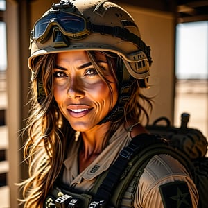 (only;1.1)2girl solo light brown eyes light brown hair tan color 41 years old is beautiful soldier girl wearing camouflage military equipment, tactical helmet, combat gloves, Automatic rifle, in a war-torn city, with sacrificed comrades, beautiful, but he is angry, eyes full of murder, best quality, full body portrait, real picture, complex Detail, depth of field, Fujifilm XT3, beautiful lighting, RAW photos, 8k Ultra HD, film grain, dark tones, moody, High detail