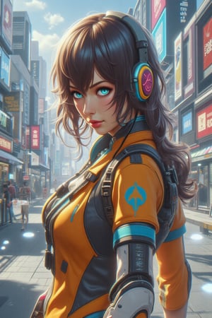 random realistic portrait, futuristic time, random vehicle, random weapon, random outfits, random pose, random action, random time, random foreground, random background,VIVID,