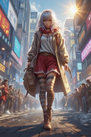 random realistic portrait, futuristic time, random outfits, random pose, random action, random time, random foreground, random background,VIVID,