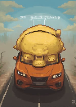 PIKA DRIVING CAR