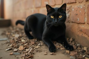 Black cat,Mamulengo