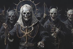 Priests of Hades seek the sacred star
Satan sees the answer lies not far
Zombies, screaming souls, cry out to you
Satanic law prevails, your life is through
