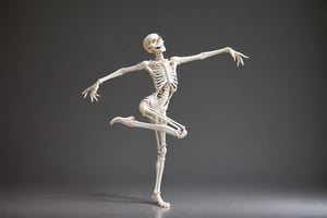 SKELETON, dancing with a girl