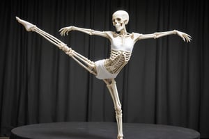 SKELETON, dancing with a girl