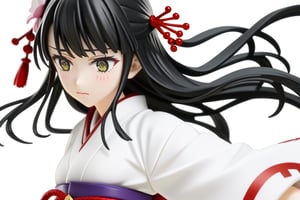 score_9, score_8_up, score_7, source_anime, anime screencap, BREAK,
 1girl, Ginnojomorifuyu Kezokaku, black hair, white kimono, hair flower, 

, ((white background, blank background)):1.3,
,