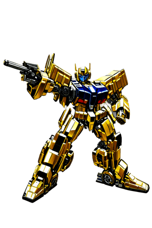 robot, Optimus Prime, Transformers Style,Golden Warrior Mecha