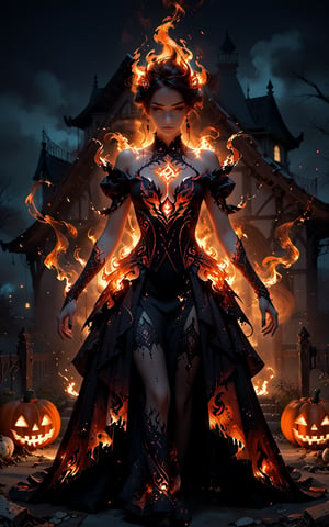 Give her a halloween dress,


Expressiveh,concept art,dark theme,fire,flames,fire aura