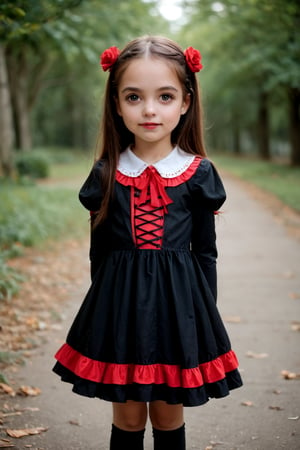 (score_9, score_8_up:1.2), photo, 1girl, cowboy shot, loli, dress, vampire outfit, cute