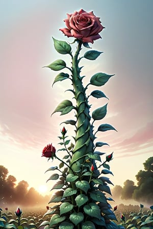 Giant Beanstalk with Rose At the top 