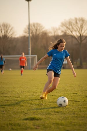 Play soccer on beech 