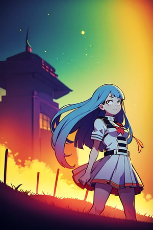 
1girl, standing, standard view, darl background, theme,exposure blend, medium shot, bokeh, (hdr:1.3), high contrast, (cinematic, teal and orange:0.35), (muted colors, dim colors, soothing tones:1.3), low saturation, (nejire hadou from my_hero_academia), 