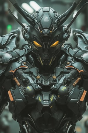 Poster of SCARECROW wearing mecha armour, niji style,Film style,Action pose