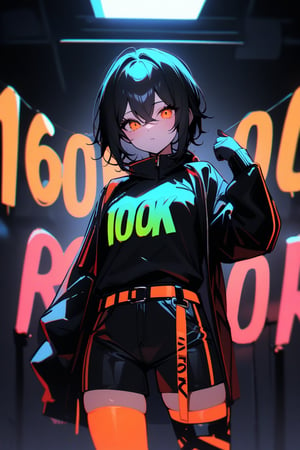 Signboard, text"10K", (((neon theme))), dark theme, vivid color, masterpiece, best quality, amazing quality, very aesthetic, absurdres, depth of field, score_9, score_8, score_7, score_6,sexy boy,  text as "10k", text as "10k",text as "10k"