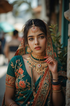 create me something beautiful, Indian Girl 18yo, Realistic photography , 35mm photo