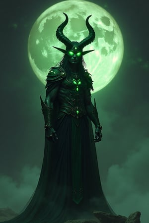 illidan night elf. Speech bubble "You shall not prepared" big burning text.