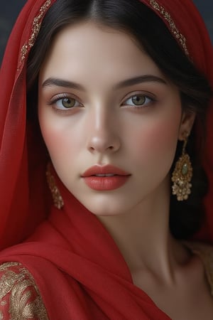 
a girl in pakistani dress shalwar kameez with hijab with orignal human skin touch