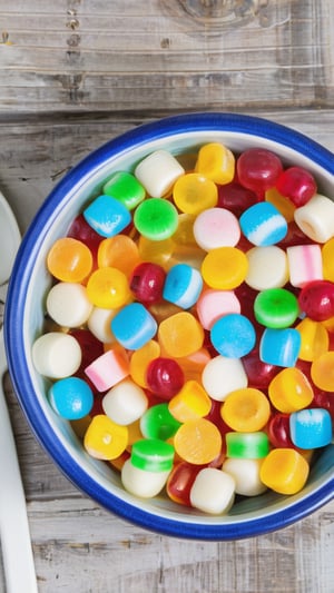 a bowl of boiled sweets