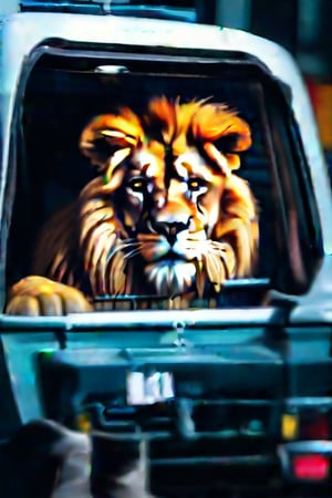 lion take cupdrive a car
8k, cinematic lighting, very dramatic, very artistic, soft aesthetic, innocent, art by john singer sargent, greg rutkowski, oil painting, Camera settings to capture such a vibrant and detailed image would likely include: Canon EOS 5D Mark IV, Lens: 85mm f/1.8, f/4.0, ISO 100, 1/500 sec,pir4t4,cinematic style