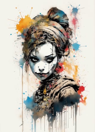 disney banksy art sticker, fantasy character, soul, digital illustration, comic book style, steampunk noir, perfect anatomy, centered, approaching perfection, dynamic, highly detailed, watercolor painting, artstation, concept art, soft, sharp focus, illustration, art by Carne Griffiths and Wadim Kashin