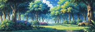 masterpiece, best quality, looking at viewer, Ken Sugimori \(style\), (full body), {{{forest, tree, \(substance\), inner tree, green leaves, trunk, leafy branches, grass, bush, flowers, sky, clouds }}}, {White background} SMAce, masterpiece, best quality, , masterpiece, {{illustration}}, {best quality}, {{hi res}}