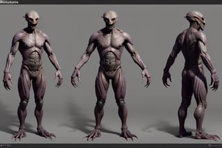 worm monster humanoid , reference,