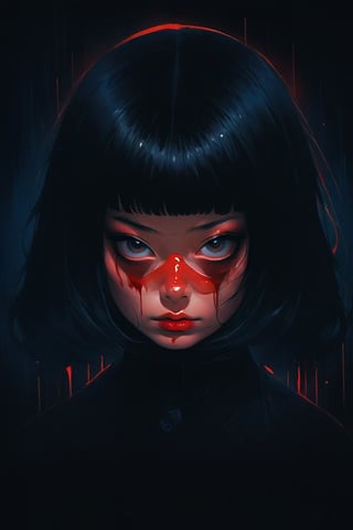 color photo of a captivating close-up of a person with blood on their eyes, reminiscent of an anime movie poster. The woman featured in the image has long, dark hair that cascades around her face, creating a striking contrast against the bloodied eyes. The poster draws inspiration from the dark and suspenseful atmosphere of the anime series Death Note, capturing its essence in a single, haunting image. The text on the poster is displayed in a bitter, grotesque font, adding to the overall sense of foreboding. The woman portrayed is a beautiful young Asian woman, her gaze filled with an enigmatic intensity that leaves viewers intrigued and unsettled. The image evokes a feeling of anticipation, as if it captures a pivotal moment in a horror narrative. The symmetrical composition of the woman's face adds a sense of eerie balance, heightening the sense of unease. This close-up shot, taken directly from a movie, captures the essence of the character, reminiscent of the iconic movie covers featuring the enigmatic artist Björk. It promises a thrilling and suspenseful experience, leaving viewers eager to uncover the secrets hidden within the story
an ultrafine detailed painting
an ultrafine detailed painting
20%
a painting
19%
a drawing
18%
a digital painting
18%
digital art
18%
Artist
by Philip Evergood
by Philip Evergood
26%
by Petr Brandl
25%
by Bob Ringwood
25%
by Reynolds Beal
24%
by Eddie Campbell
24%
Movement
ashcan school
ashcan school
21%
modern european ink painting
21%
post-impressionism
20%
figuration libre
20%
american scene painting
20%
Trending
behance
behance
19%
featured on pixiv
18%
behance contest winner
18%
pixiv
17%
pinterest
17%
Flavor
an illustration of a bar/lounge
an illustration of a bar/lounge
24%
bar
23%
kessler art
23%
an example of saul leiter's work
23%
nighthawks
23%