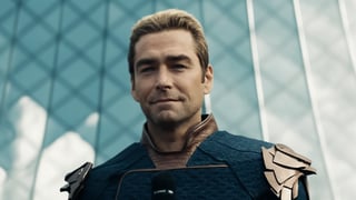 (Antony Starr:1.4), (film grain:1.2), detailed face, big grin, smiling, eyes wide, happy face, happy smile, wide smile, teeth smile, smile on face