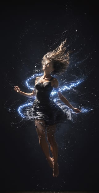 anime, masterpiece, best quality, ultra high res, beautiful, visually stunning, elegant, incredible details, award-winning painting, (dark art:1.1), deep shadow, (dark theme:1.2), ,  glowing, aura, energy, beam, flying debris, angry, floating hair, 1girl