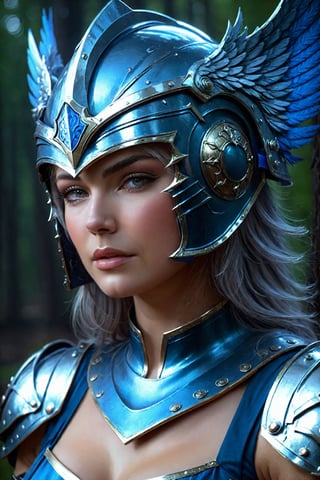 (Full body view:2.1) , Pencil art by Artgerm, colors by Karol Bak, hdr photo, High dynamic range, vivid, rich details, clear shadows and highlights, realistic, intense, enhanced contrast, highly detailed, (winged helmet:2.2) , Blade warrior girl Knight, light blue armor, (both hands rest over a big large broad sword:2) in front, (tall sentry pose:2.5), dark fog forest scenery, photoreal, photographic, concept art, cinematic lighting, cinematic composition, rule of thirds, mysterious, eerie, cinematic lighting, ultra-detailed, ultrarealistic, photorealism, 8k, octane render, sf, cinematic, digital art, colorful, wlop, artgerm and james jean, ultra hd, realistic, vivid colors, highly detailed, UHD drawing, perfect composition, beautiful detailed intricate insanely detailed, rays, vivid colors reflects, luminism, detailmaster2,Movie Still