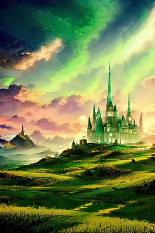 fantasy landscape with the emerald city in the background
1girl, ,EpicSky