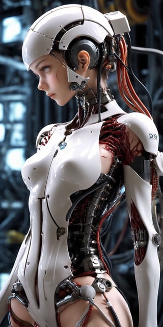  poster of a sexy[(masterpiece, top quality, best quality, official art, beautiful and aesthetic), (1girl:, extreme detailed,colorful,highest detailed ((ultra-detailed)), (highly detailed CG illustration), ((an extremely delicate and beautiful)),,cinematic light,((1mechanical girl)),,(machine made joints:1.2),((machanical limbs)),(blood vessels connected to tubes),(mechanical vertebra attaching to back),((mechanical cervial attaching to neck)),(sitting),expressionless,(wires and cables attaching to neck:1.2),(wires and cables on head:1.2)(character focus),science fiction,,(blood:1.5)  ],  ,  very_high_resolution,  latex uniform,  eye angle view,   ,  designed by  Dave Mckean, aw0k nsfwfactory, aw0k magnstyle, danknis, sooyaaa, Anime , IMGFIX

, , text logo,niji style,ghibli style,Text,text logo,,,sooyaaa,cyborg style,realistic