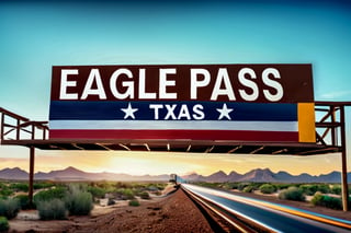 ((masterpiece photography)), ((Immigration across the Mexican Border in to Texas))), ((( migrants sneaking into the USA))), (((overhead sign that says, "Eagle Pass Texas"))), complex 3d render, intricate reflections, ultra-detailed, HDR, Hyperrealism, sharp focus, Panasonic Lumix s pro 50mm, 8K, octane rendering, raytracing, (((professional photography))), high definition, photorealism, hyper-realistic, bokeh, depth of field, dynamically backlit, sharp edges, studio, vibrant details, ((professional Color grading)), photorealistic , detailmaster2, (photo realistic), (Sharp Focus) 