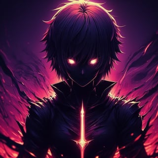 1girl, glowing, dark fantasy, Dark Berserk Anime style, Anime, posing like a boss