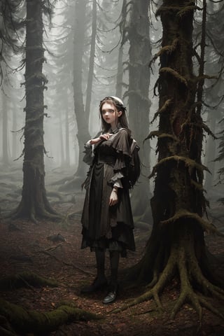 girl, horror histori, 4k, high details, Forest scene

(by Thomas Ascott_style:1.5)