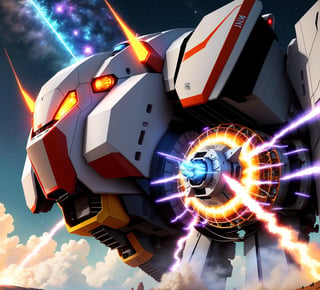 "Majestic mecha emanating unstoppable power, emanating an awe-inspiring aura." --auto